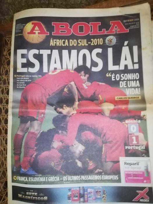 Jornal histórico 2009 Portugal – Bósnia