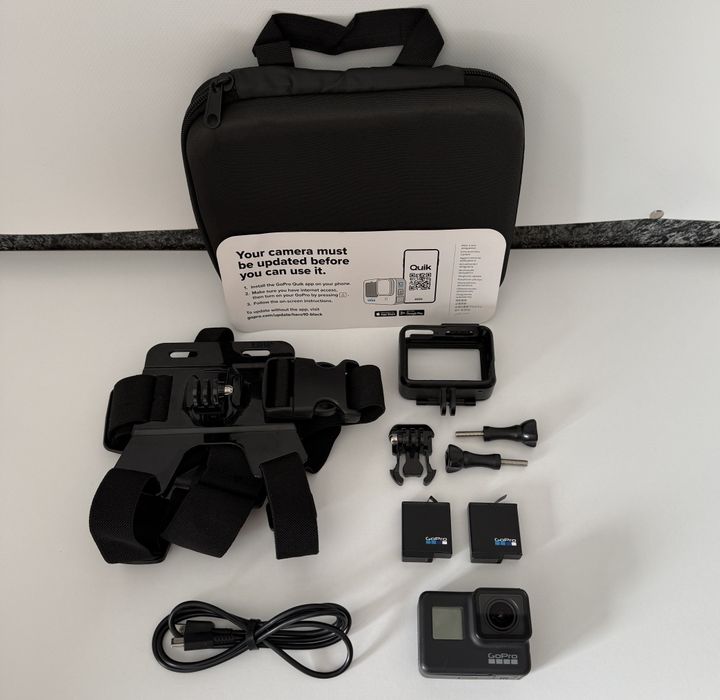 Екшн камера GoPro hero 7 Black з комплектом аксесуарів гоупро фото відео 4K 60fps стабілізація HyperSmooth