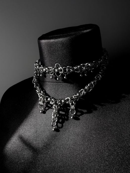 Кольчужне колье, ручна робота, chainmail