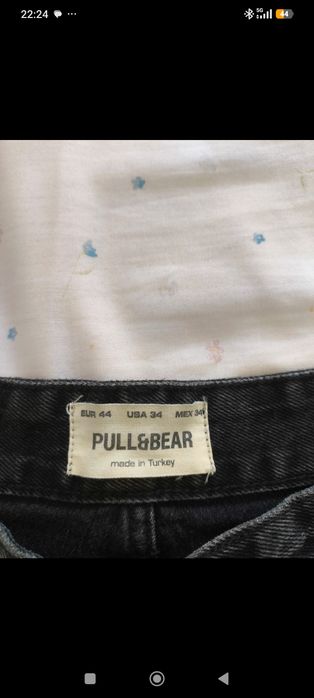 Pull&Bear super baggy distressed black jeans