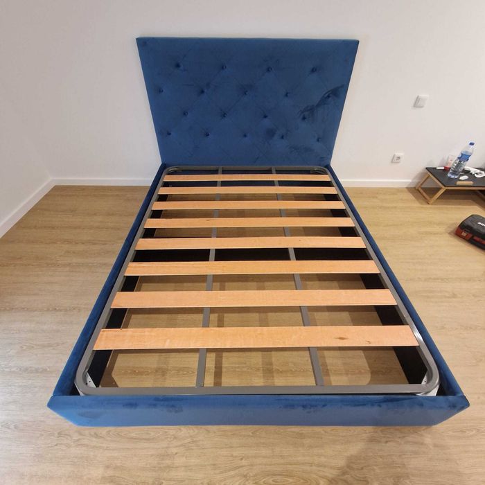 Premium Upholstered Double Beds, 190x140 cm, Including Slatted Base – €199!!64564415138946121