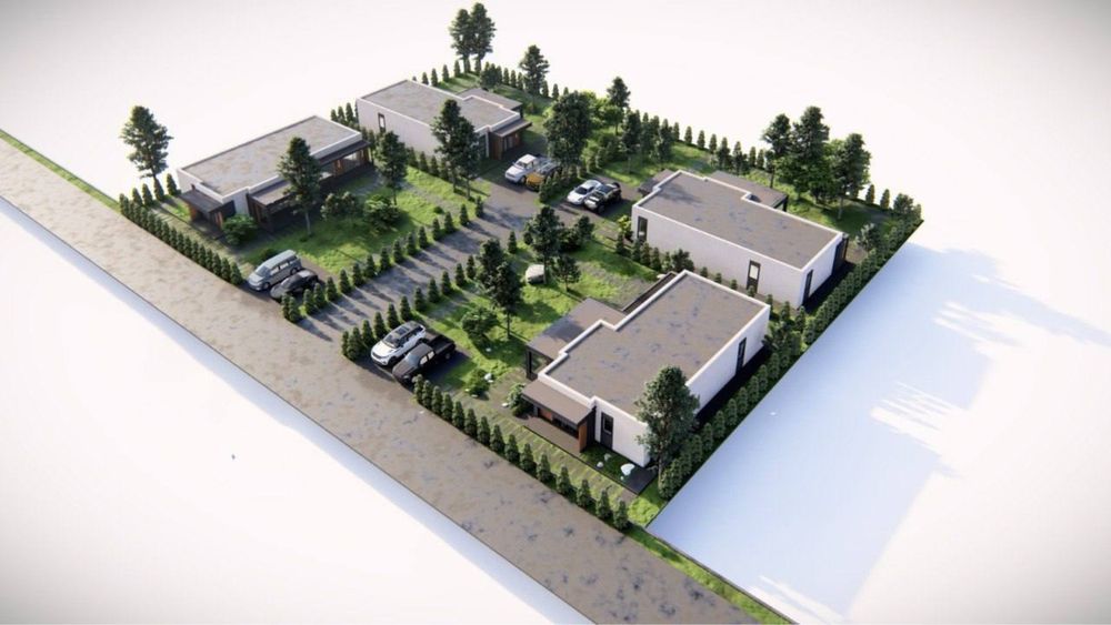 Будинок у КМ «Золоче», сучасний із плоским дахом, с. Вишеньки, 2025 р