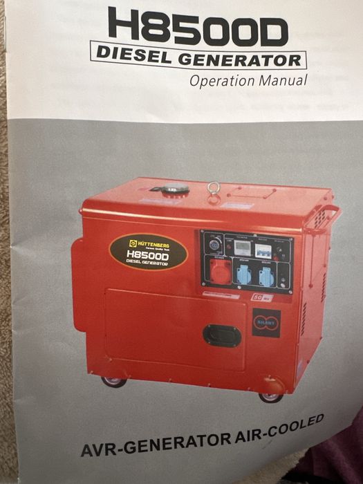 Agregat pradotwórczy Huttenberg H8500D diesel generator
