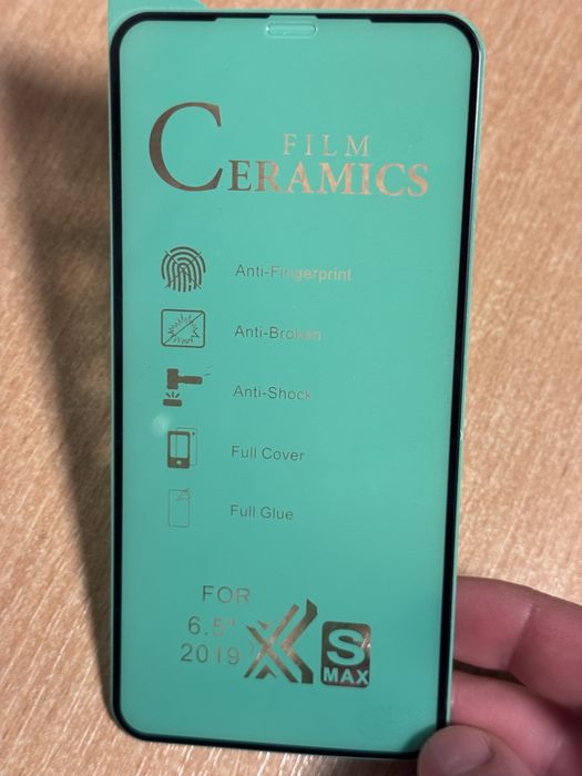 Захисне скло, защитное стекло кераміка iphone XS max керамічне скло