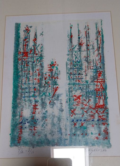 Manuel Cargaleiro serigrafia prova de artista