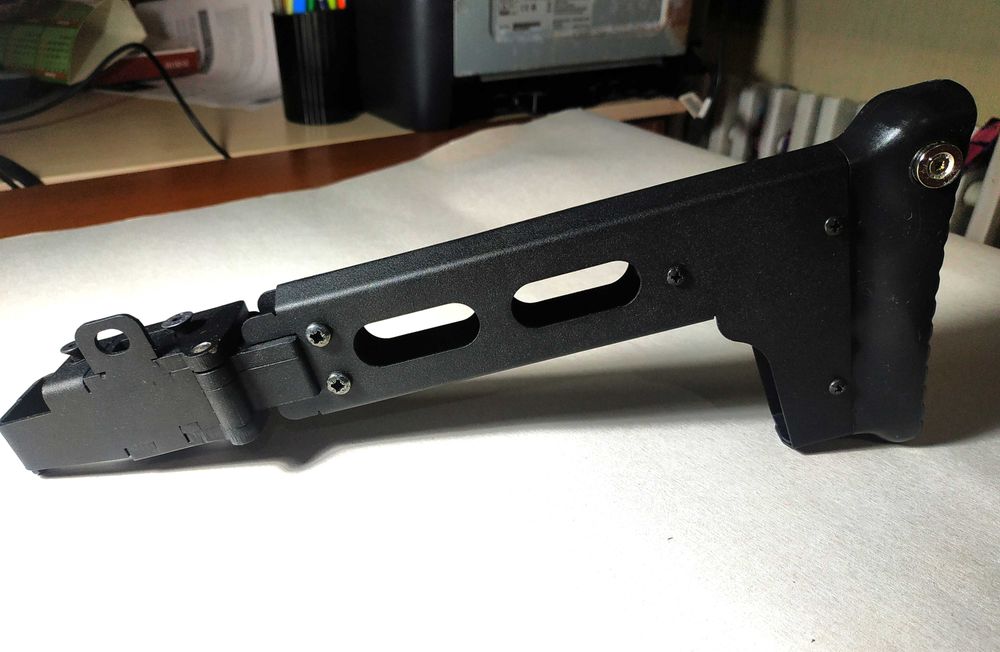 Приклад на АК- 74, Ак-47, РПК, AKM складний, металевий.