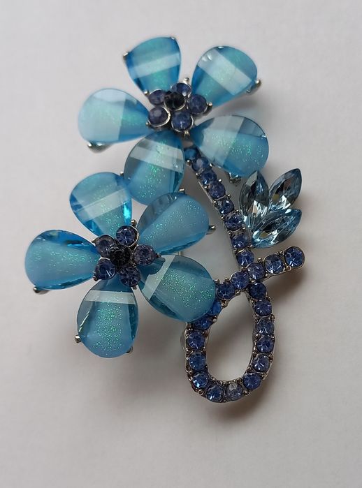 Piękna okazała broszka przywieszka Kwiaty 3+1 gratis Dzień Kobiet