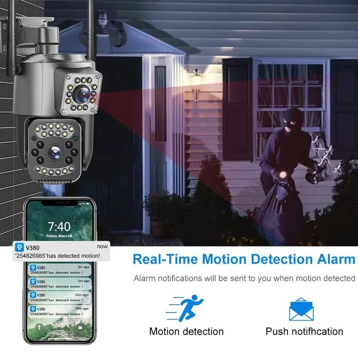 Kamera Zew 4G LTE LAN 8MP 2xObiektyw z Nightvision