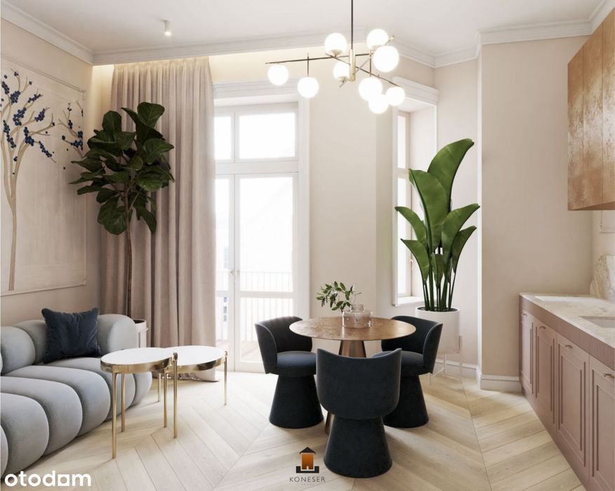49m², 2 pokoje, Kraków Kazimierz - balkon, winda, możliwy podział