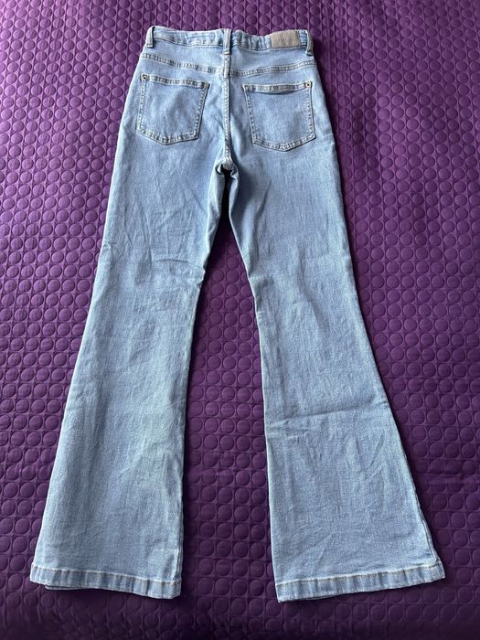 Jeansy flare 158 cm