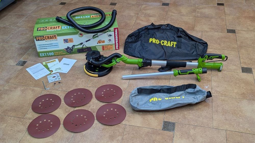 Улучшена Серия ! Жираф Шлифмашина для стен и потолков ProCraft EX1100
