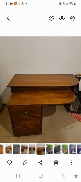 Secretaria em madeira