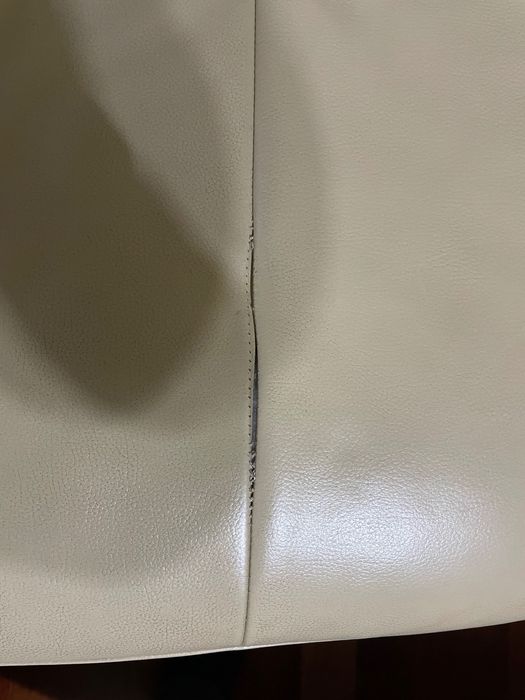 Sofa narożna rozkładana ze skóry