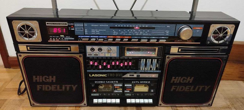Rádio Vintage Anos 80 LASONIC TRC-935 Raro