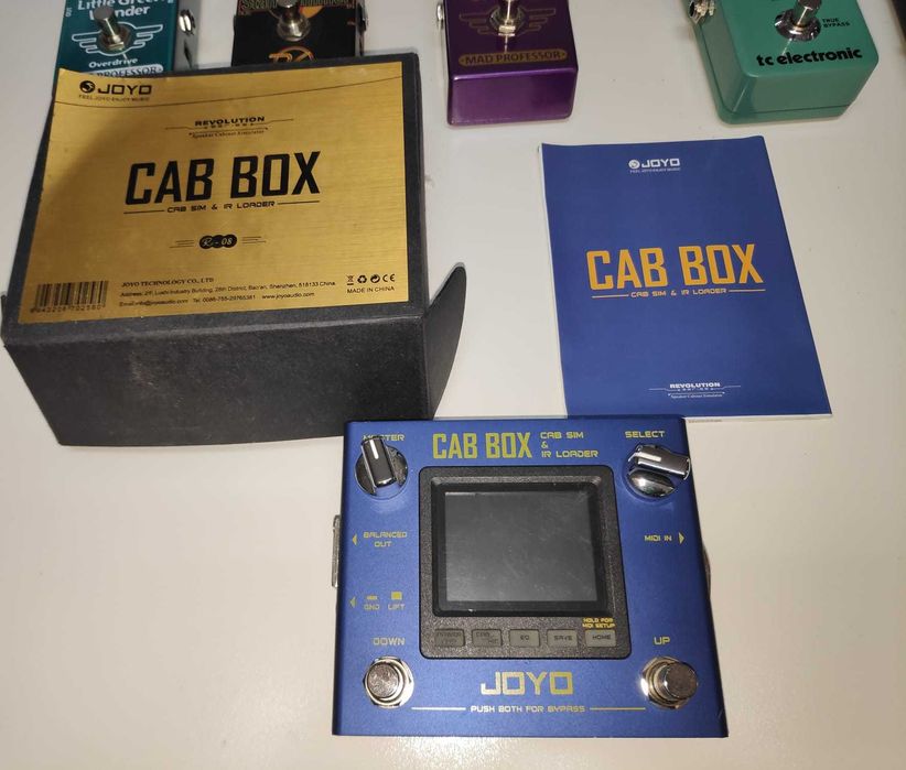 JOYO R-08 CAB BOX - SPEAKER SIMULATOR - NOVO (sem utilização)
