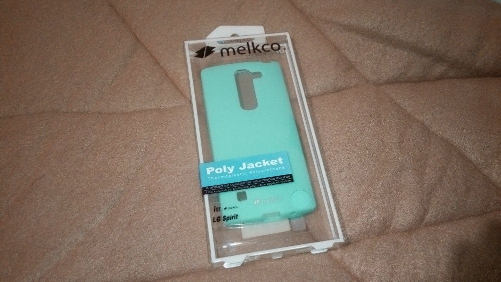 Фирменный силиконовый чехол Melkco для LG Spirit РОЗОВОГО ЦВЕТА