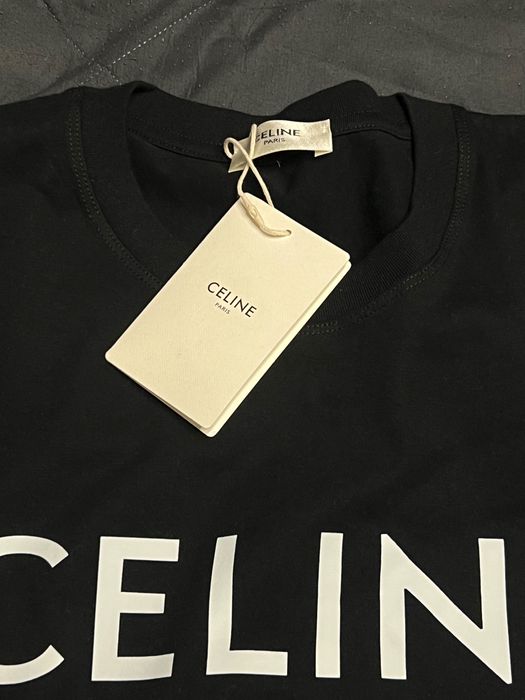 Męski t-shirt czarny Celine rozmiar XL