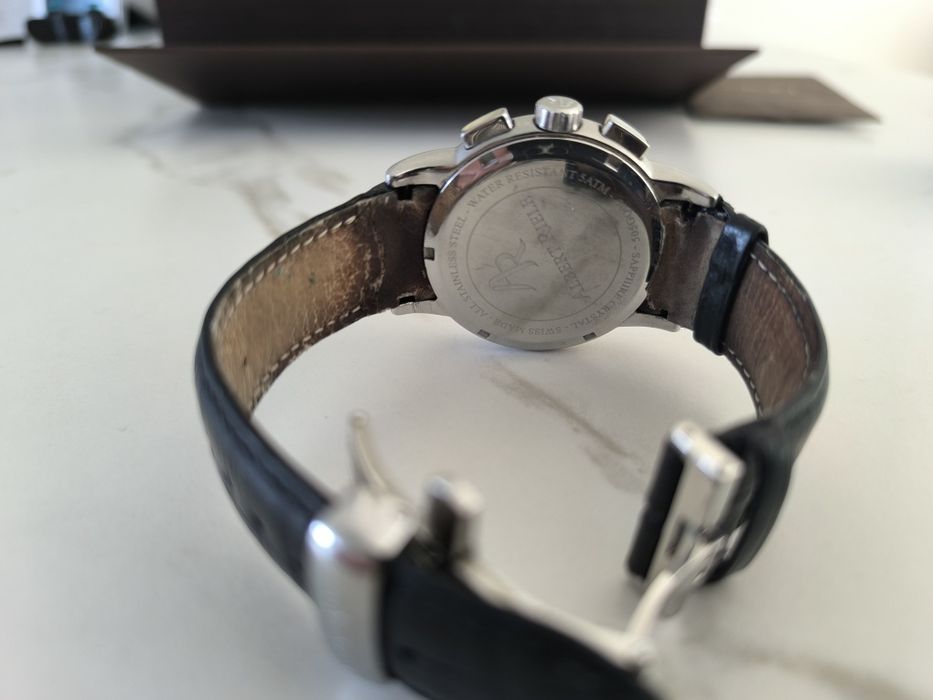Albert Riele Premiere Chronograph Swiss Made – pełny komplet + dodatkowa bransoleta