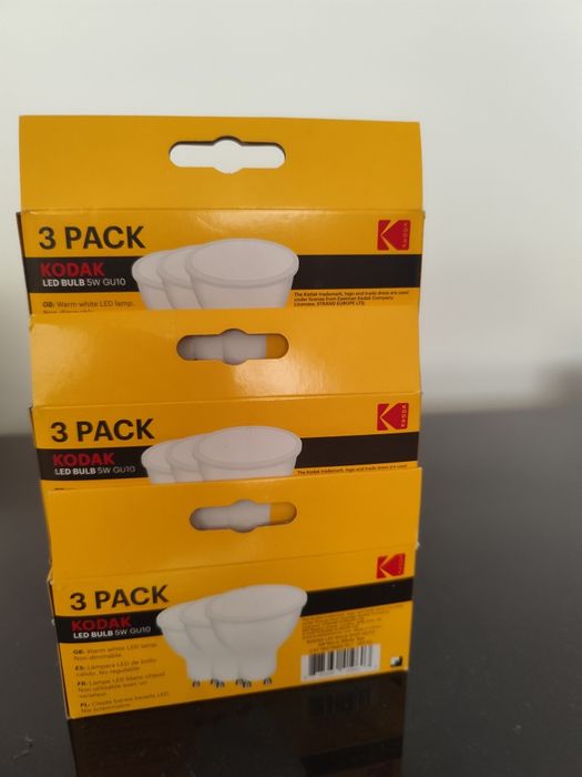 3 x Żarówki Led 5 Watt Kodak GU10