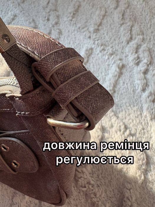 Сіра сумочка через плече