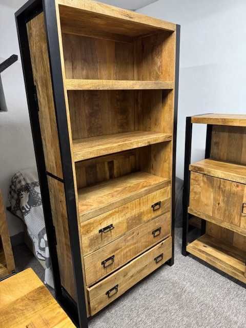 Buffet Kredens drewniany mango styl LOFT seria Britt Nowy F-vat