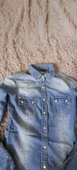 Koszula jeansowa damska rozmiar XS