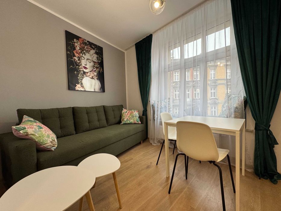 Nowe 2 pokojowe piękne mieszkanie w centrum Katowic!