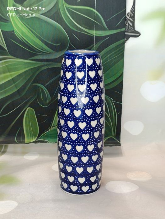 Wazon ceramiczny wysoki ceramika Bolesławiec