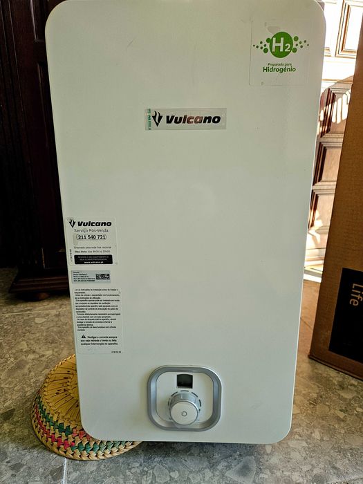 Esquentador Novo Gás Natural Vulcano  Ventilado 15 dias de uso