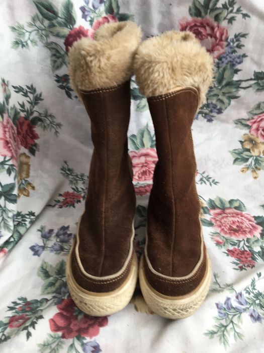 Converse all star,kozaki, 30, 19 cm, skóra naturalna, rzepy