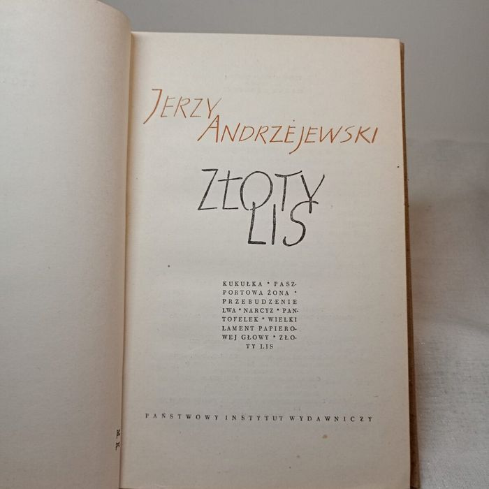 Złoty lis. Jerzy Andrzejewski