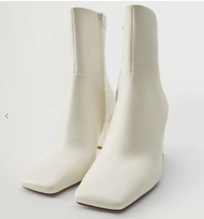 Mango białe botki 39