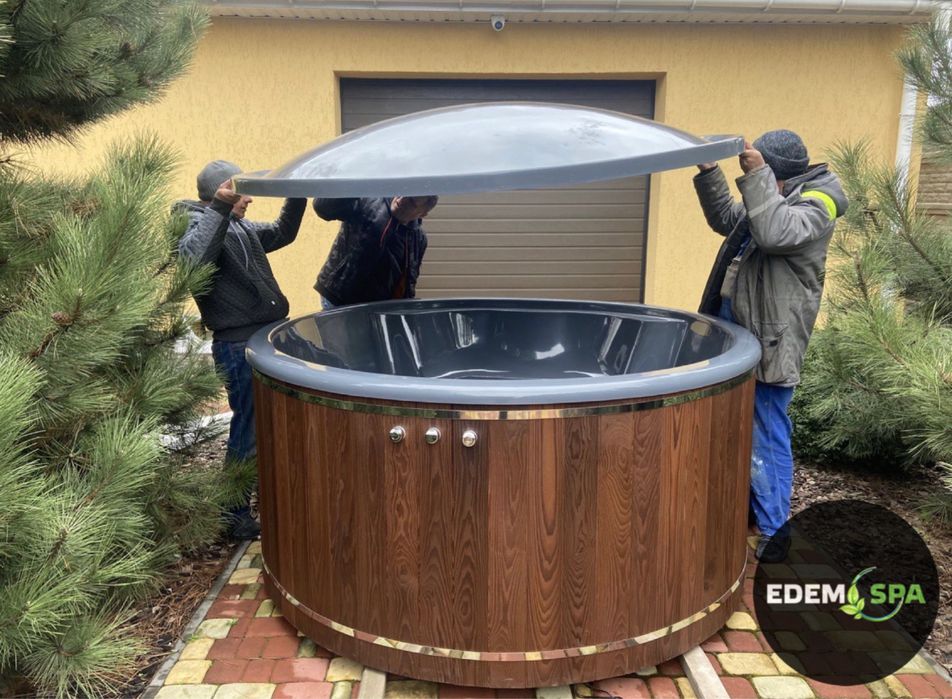 Спа купель! Виробник! Чан на дровах! Вуличне джакузі! Баня офуро!