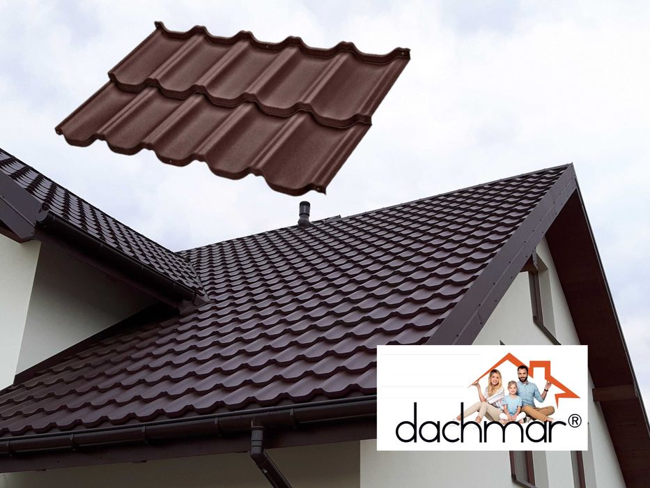 Blachodachówka 8017 MAT brązowa, blacha na dach