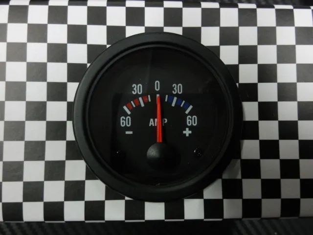 Manómetro fundo preto estilo VDO / Od school disponível em Amperímetro, pressão do turbo, pressão do oleo, temperatura do oleo, temperatura da água,