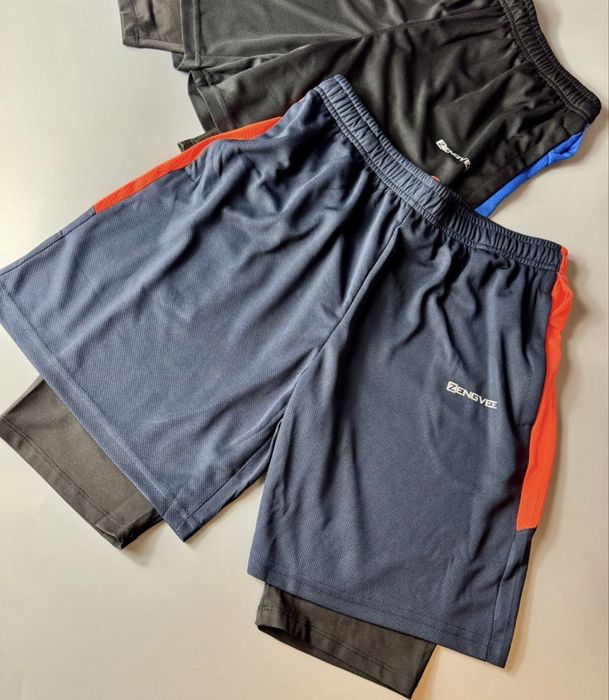 Nowe 2 pary spodenek meskich sportowych granatowe czarne M