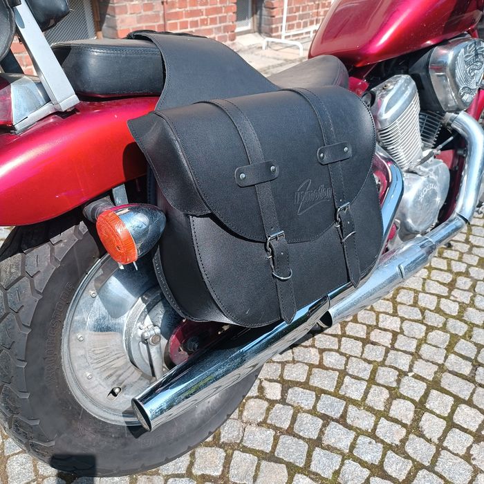 Sakwy Boczne Skórzane Chopper Shadow Virago 18L Star Vulcan Intruder