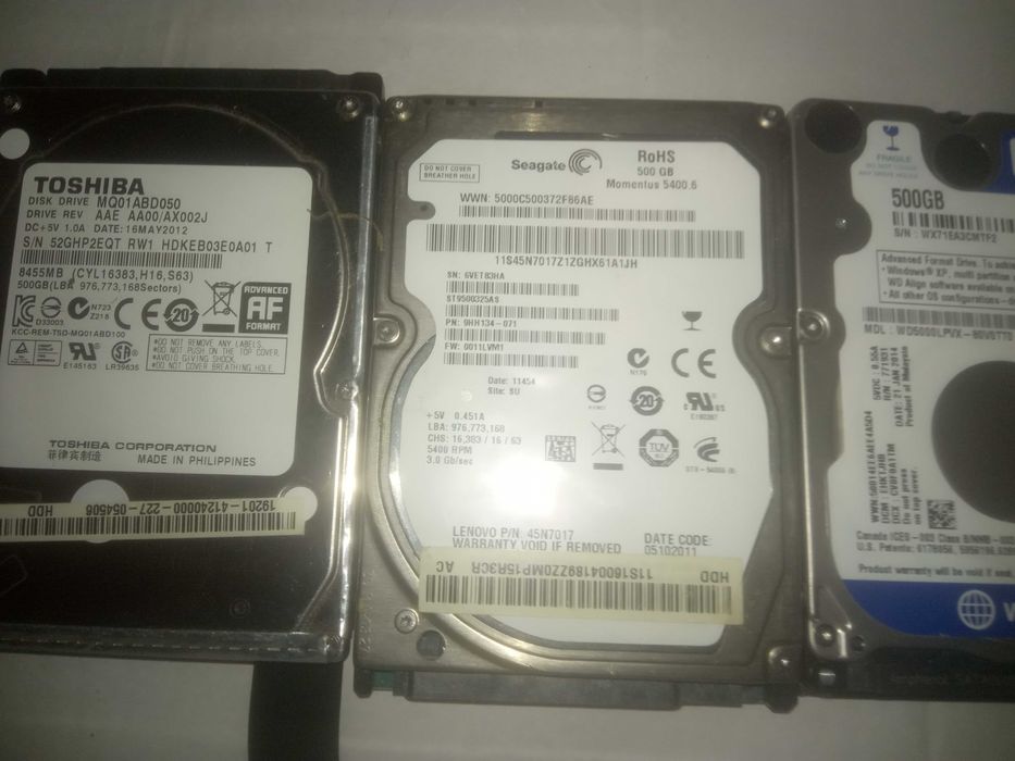 Диск HDD 2.5" 500 Gb для ноутбука