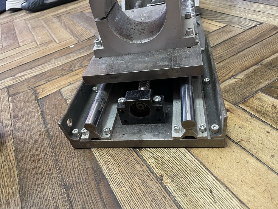 Линейная ось ЧПУ CNC с шаговым двигателем и направляющими, каретка