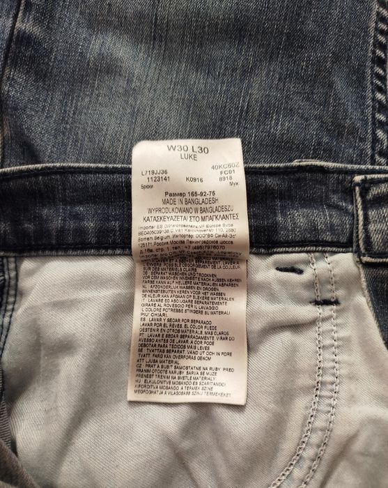 Оригинальные джинсы Lee LUKE Slim / Tapered | W30 L30 (Размер S–M)