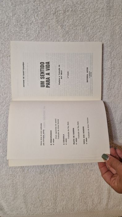 Livro "Um sentido para a vida" de Saint Exupéry