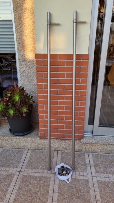 Varões em inox para cortinados sala ou quarto