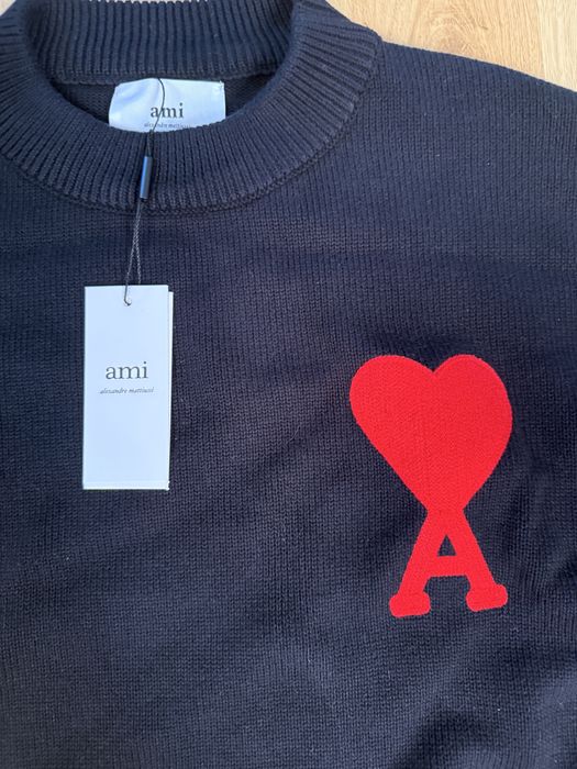 Czarny sweter Ami Paris