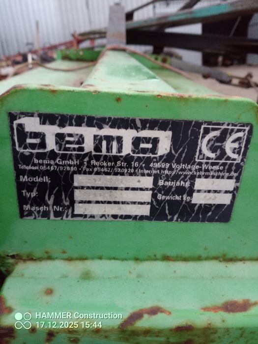 Zamiatarka ogrodowa komunalna z koszem hydrauliczna 2.3m