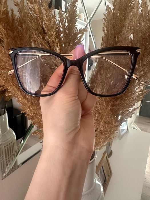 Okulary zerówki kocie oko