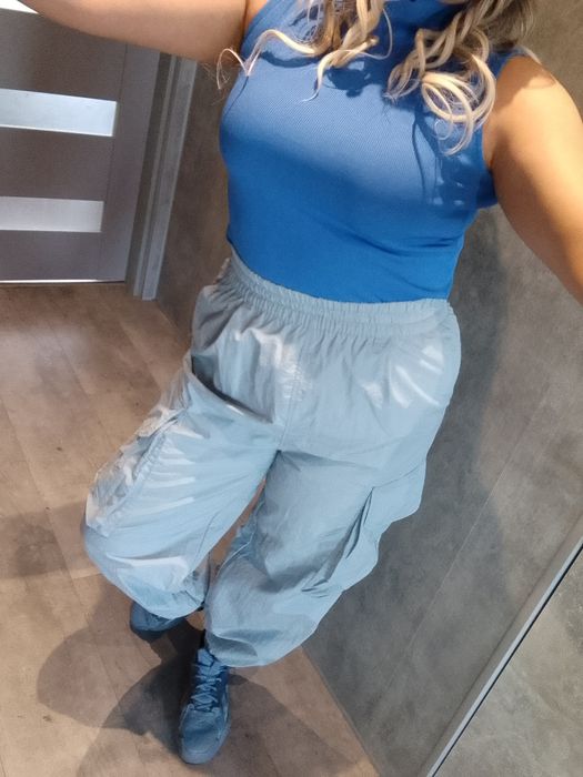 Spodnie ortalionowe Bershka S 36