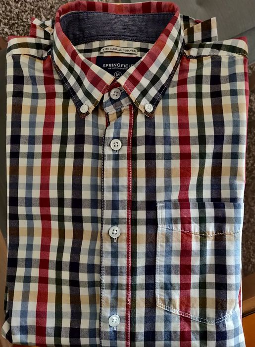 Camisa Springfield M em riscas multicolor
