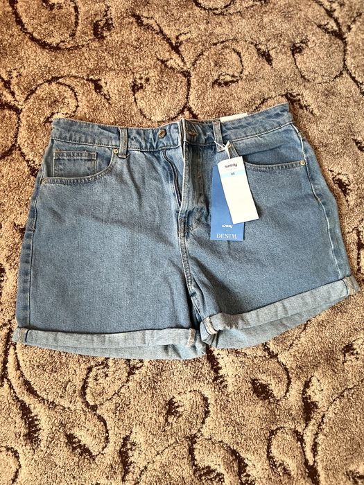 Джинсові шорти high waist mom 40р