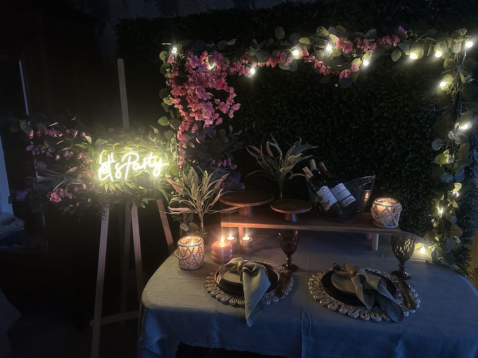 Dekoracje sali wesele przyjecie impreza - tlo