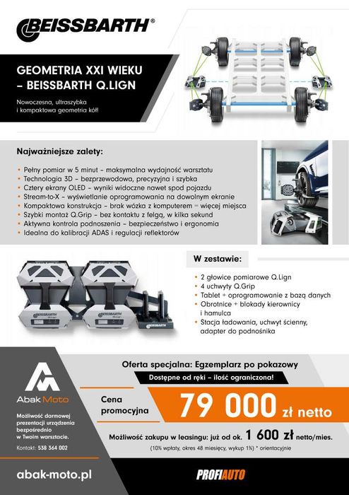 BEISSBARTH Q.LIGN 3D Geometria kół ADAS Demo FV23%